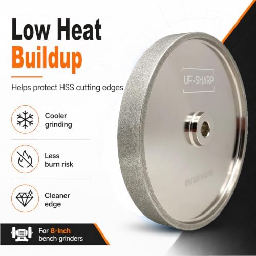 CBN Grinding Wheel 8 inch 1000 Grit, 1" Wide, 5/8" Arbor