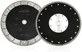 SHDIATOOL 7 Inch Granite Turbo Cutting Blades Two-in-One Design Cut Grind Sharpen Marble Concrete and Bricks(2-Pack)