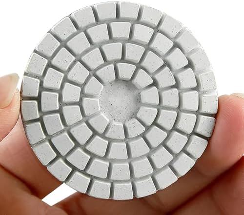 Diamond Polishing Pad, 2 inch 50 mm 200 Grit Sanding Discs for Grinder & Polisher, Hook and Loop Backing Pad for Grinding Buffing Granite Marble Concrete Stone (1 Piece)