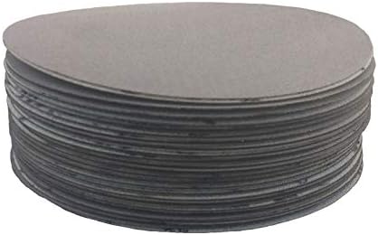 11 inch Sanding Discs Hook and Loop Round Sand Paper Disc, White Aluminum Oxide No Hole Hook and Loop Sanding Discs, 220 Grit Sandpaper Auto Body Sandpapers for Wood, Paint, Metal & Plastic, 25 Pack