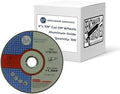 Benchmark Abrasives Aluminum Oxide Thin Type 1 Cut Off Wheels for Metal and Stainless Steel, .045in Thick, 7/8in Arbor (6" | 100 Count)