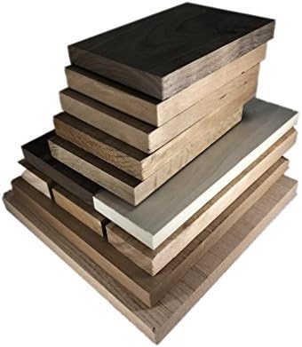 Hardwood Lumber Assortment - Mixed Species - Large Box of Hobby Wood - Perfect Boards - Clear Lumber. NO Scrap, Defects, Knots, and/or End Checks. Lumber Perfect for Odds and Ends.