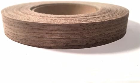 Edge Supply Walnut 3 in x 50 ft Roll – Pre-Glued Iron On Wood Veneer Tape – Wood Veneer Edge Banding Tape with Hot Melt Adhesive, Smooth Sanded Finish Ideal for Furniture & DIY, Made in USA