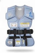 801 Child Restraint Vest – Lightweight Portable Car Seat Belt Positioner, Travel Safety Harness (Ages 3–6, Light Blue)
