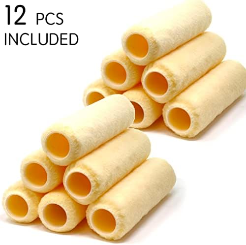 Allgala 12 Piece 9 Inch Shedless Premium Paint Roller Covers - TH10309