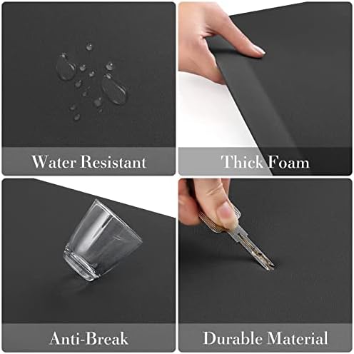 HappyTrends 2 PCS Kitchen Mat Cushioned Anti-Fatigue Floor Mat