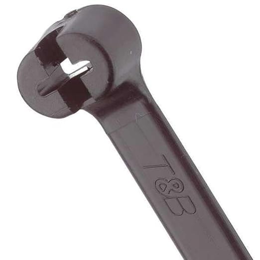 Cable Tie, 8-1/2 in L, 2 in Max Bundle Dia., Black, Nylon 6/6, 120 lb Strength, 50 PK - 1 Each