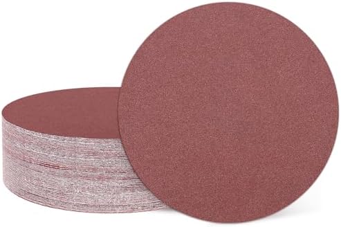 HARFINGTON 25 Pcs 2 Inch Sanding Discs 180 Grit Red Aluminum Oxide