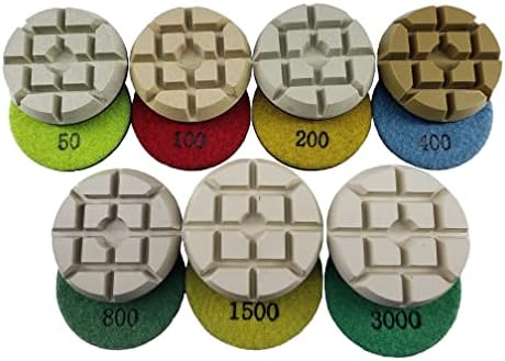 3" Resin Bond Diamond Polishing Pads for Concrete and Stone, 200 Grit