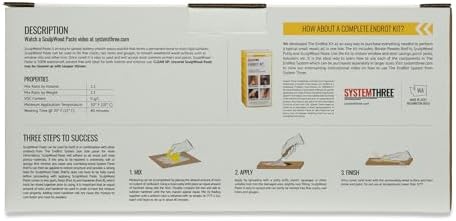 System Three SculpWood Paste Epoxy Wood Filler, 2 Gallon, Brown