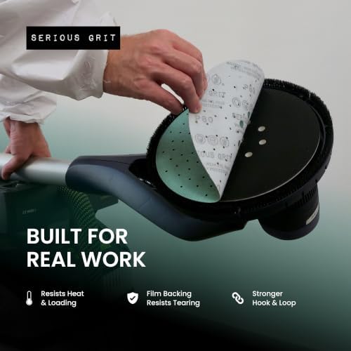 Serious Grit - 225mm (9-Inch) P40 Grit Drywall Sanding Discs - 15 Pack Box