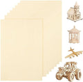 8 Pack Basswood Sheets for Crafts - 12 x 17.5 x 1/2 Inch 12mm Plywood Sheets Unfinished Bass Wood Boards for Arts and Crafts, Painting, Pyrography, Wood Engraving, Wood Burning, Architectural Models