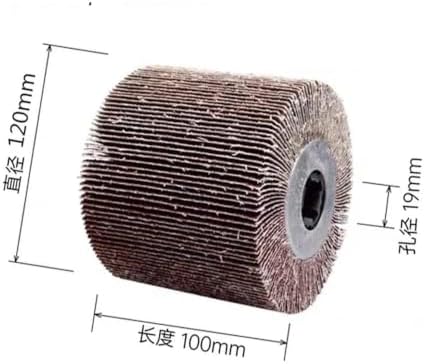 SIGNI Sandpaper Polishing burnishing Drawing Wheel Compatible with Burnishing Machine/Polisher/Sander 120x100mm (40 grit Sandpaper)
