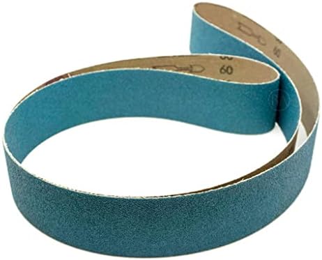Benchmark Abrasives 2 x 72 Inch Sanding Belts with Zirconia Grains Sand Paper for Metal Grinding, Sanding, Knife Polishing, Surface Blending - Belt Sander Paper Belt for Woodworking (6 Pack), 40 Grit