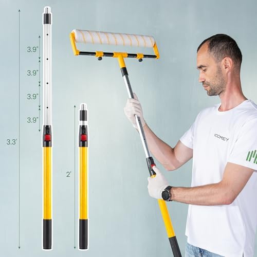 VOOMEY 28PCS 18 Inch Paint Roller Kit, Large Roller with Extension Pole