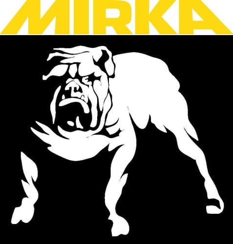 Mirka 23-321-320 5" 5-Hole 320 Grit Dustless Adhesive Sanding Discs - 100 Pack
