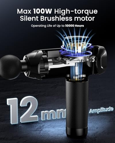 RENPHO Power+ Thermacool Massage Gun with Heat and Cold Head