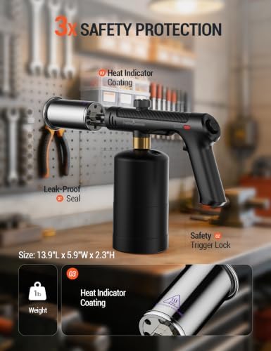 ThermoMaven Propane Torch Gun, One-Touch Max Fire Flame Thrower