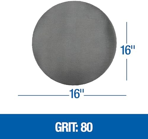 Mercer Industries Floor Sanding Screen Disc, 10 Pack, 16", Grit 80