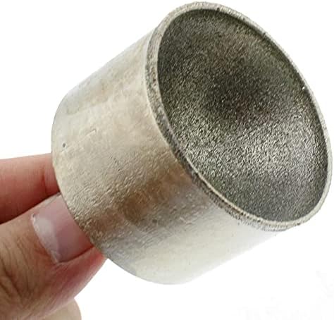 1pc 20-50mm 3/4"-2" Grit 80 Diamond Mounted Point SPHERICAL CONCAVE Head Grinding Bit Jade Carving Tools Sculpturing Bead Stone Gems,Diameter 35mm