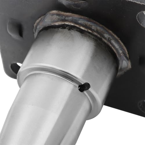 Trailer Round Spindle #84 with 4-Hole Flange Weld On 1.75 Inch with Fastening Accessories