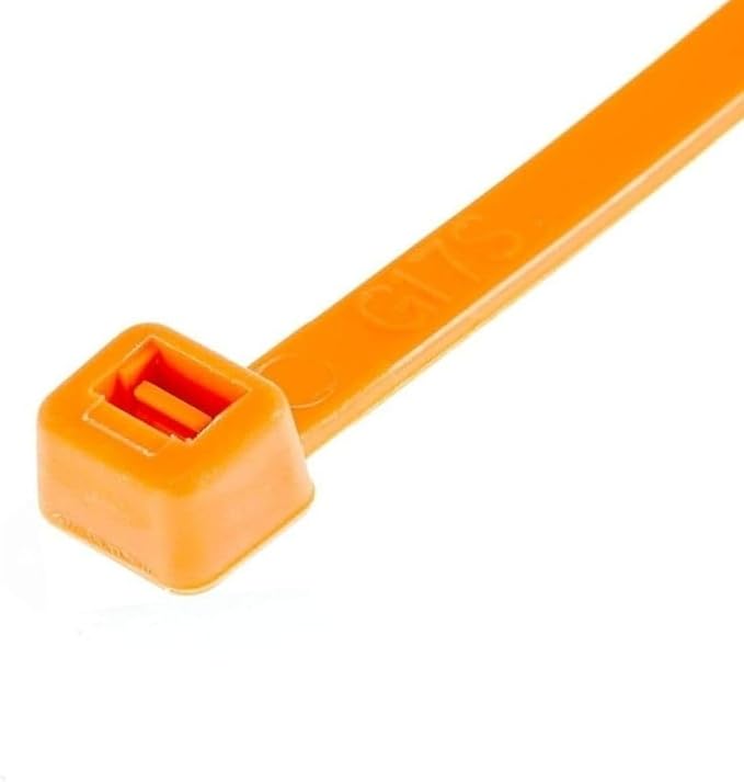 GTSE 12 Inch Orange Zip Ties, 9,000 Bulk Contractors Pack, 50lb Strength, UV Resistant Long Nylon Cable Ties, Self-Locking 12" Tie Wraps, Full Carton