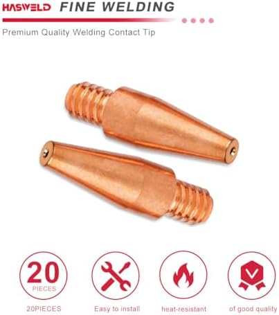 20-KP Tapered Contact Tips KP2744-035T 0.035'' MIG Welding Gun Replacement for Lincoln Magnum PRO 100L 175L 250L MIG Gun