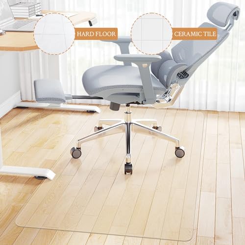 KMAT Office Chair Mat,Easy Glide Hard Wood Tile Floor Mat