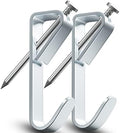 Picture Hangers Hanging Hooks-100lbs Picture Frame Hooks Large Heavy Duty Picture Hooks Kit with Nails for Wall Drywall 20pcs,Silver