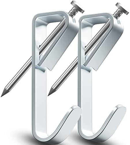 Picture Hangers Hanging Hooks-100lbs Picture Frame Hooks Large Heavy Duty Picture Hooks Kit with Nails for Wall Drywall 20pcs,Silver