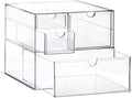 Prsildan Acrylic Drawer Makeup Organizer with 4 Drawers