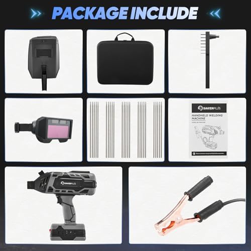 Sakerplus Portable Welding Machine, 110V IGBT Inverter Handheld Welder