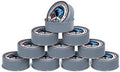 SUPPLYGIANT UUD3496H-10 PTFE Thread Seal Tape for Plumbers, Gray 3/4 Inch x 1296 Inch (Pack of 10 Rolls)