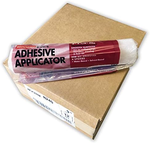 Wooster Brush R245 9 Inch x 1/8 Inch Adhesive Applicator Roller - Pack of 12