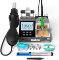 BK602Pro Soldering Station, C210 Soldering Iron & Hot Air Rework Station 2 In 1 Precision Soldering Practice Kit, Large Display, Auto Sleep, Temperature Preset