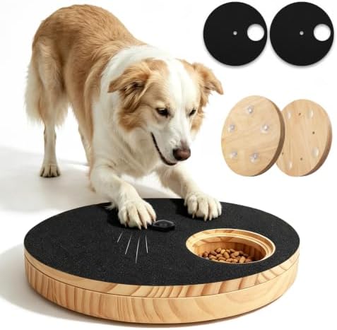 Dog Nail Scratch Board - Adjustable Speed Dog Nail File Toy with Treat Box