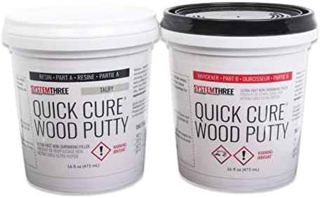 System Three Quick Cure Putty, Taupe, Quart Kit