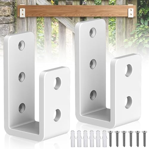 2x4 Door Barricade Brackets, 6mm Thickened Security Brackets(2Pack)