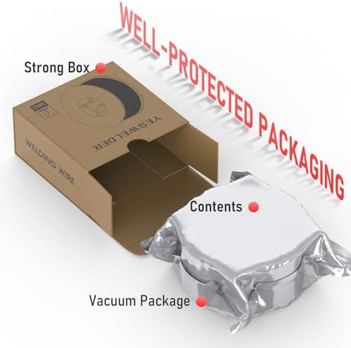YESWELDER Flux Core Gasless MIG Welding Wire, E71T-GS Mild Carbon Steel