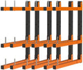 6 Pack Lumber Storage Rack, 9 Tier Folding Heavy Duty Shelving , 1980 LBS