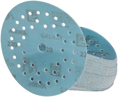 Mirka Galaxy Multifit 5 Inch Ceramic Sandpaper 220 Grit Hook & Loop 50 Pack