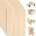 24 Pack Basswood Sheets for Crafts 12"x16"x1/8", 3mm Thick Plywood Sheets Board for Craft, Unfinished Wood Sheet for Laser Cutting & Engraving, Wood Burining, Painting, Staining，Architectural Model