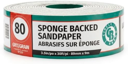 Circle Brand Foam Backed Sandpaper Roll (80)