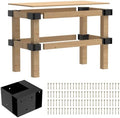 Workbench Bracket Kit 4PCS, Heavy Duty 3-Way Brackets