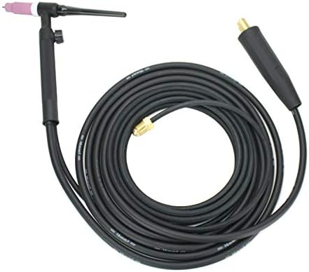 SÜA - 17FV Series - 150 Amp - Air Cooled - Flexible Head TIG Torch with Valve - 12.5 feet 2-Piece Cable - LC40 Connector