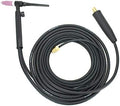 SÜA - 17FV Series - 150 Amp - Air Cooled - Flexible Head TIG Torch with Valve - 12.5 feet 2-Piece Cable - LC40 Connector