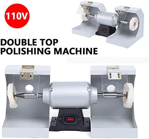 Dental Polishing Polish Lathe Machine, 3000Rpm Dental Lab High Speed Polisher, Polishing Lathe Machine, Bench Buffing Grinder, ewelry Polishing Machine for Casting
