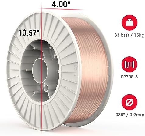 YESWELDER MIG Welding Wire, ER70S-6 Solid Carbon Steel