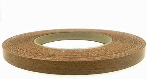 Edge Supply Mahogany 1-5/8 in x 250 ft Roll – Pre-Glued Iron On Wood Veneer Tape – Wood Veneer Edge Banding Tape with Hot Melt Adhesive, Smooth Sanded Finish Ideal for Furniture & DIY, Made in USA