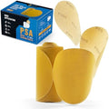 S SATC 100 PCS PSA Sanding Discs 6 Inch Sanding Discs Stick On 500 Grit Round Sandpaper Roll for Orbital Sander